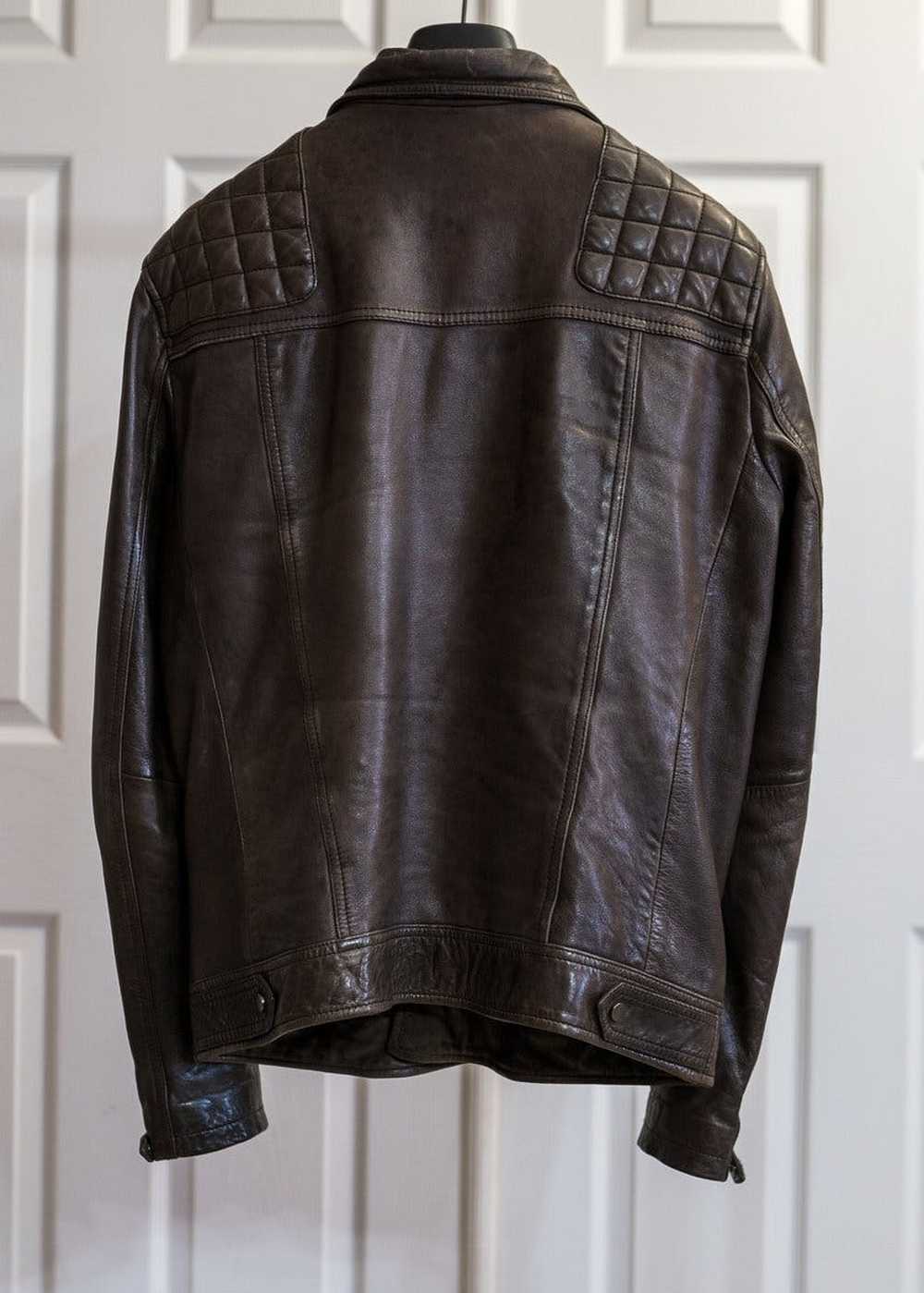 Allsaints OG ALLSAINTS CONROY LEATHER BIKER JACKE… - image 3