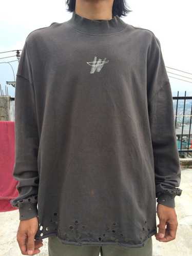 WE11DONE WE11DONE High Neck Sweater “charcoal”