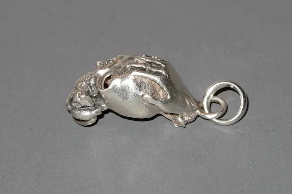 VTG Sterling Skull & Snake + Hand Pendant, Custom… - image 5