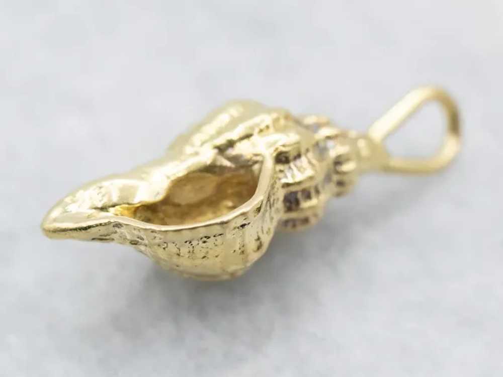 18-Karat Gold Conch Shell Charm - image 2