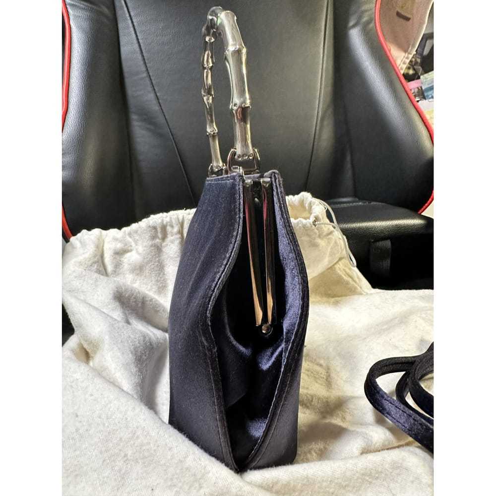 Gucci Bamboo Top Handle silk handbag - image 7