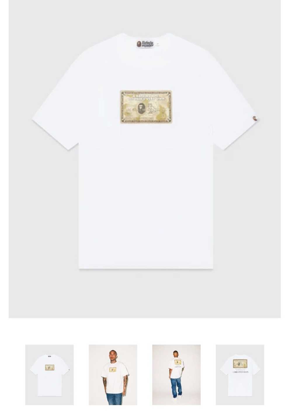 Bape × Octobers Very Own BAPE X OVO Gold Card T-S… - image 3