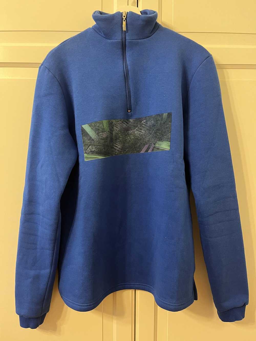 Cottweiler Cottweiler Blue Quarter-Zip Sweatshirt - image 1