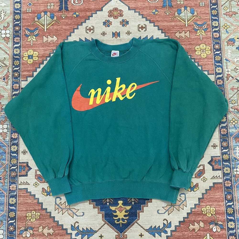 Nike × Vintage Vintage Nike Og Logo Sweatshirt Gem