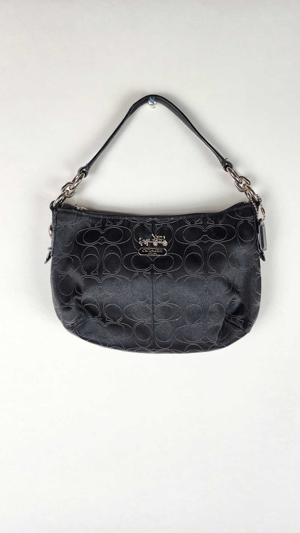 Coach Vintage Black Coach Signature Emblem Bag - image 2