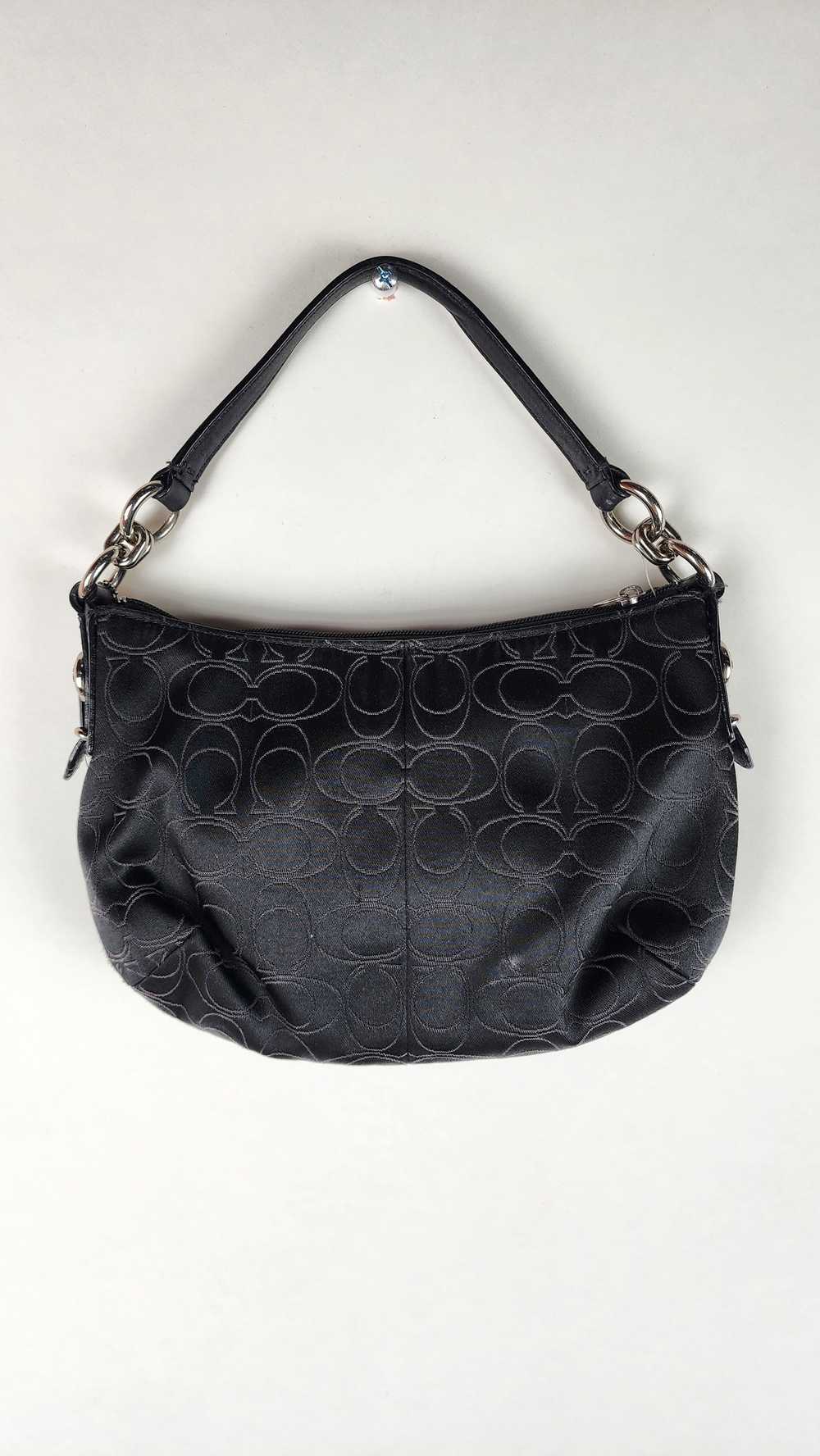 Coach Vintage Black Coach Signature Emblem Bag - image 6