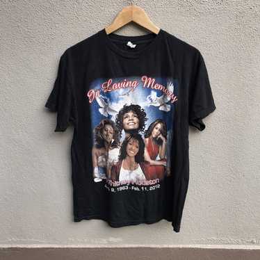 Band Tees × Vintage WHITNEY HOUSTON rap tee design - image 1