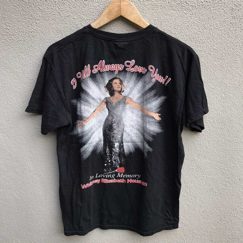 Band Tees × Vintage WHITNEY HOUSTON rap tee design - image 3