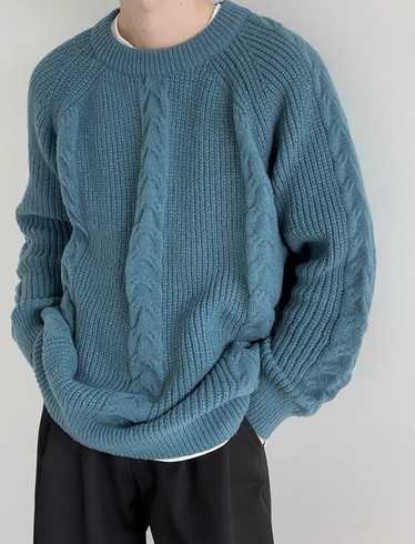 Coloured Cable Knit Sweater × Streetwear × Vintag… - image 1