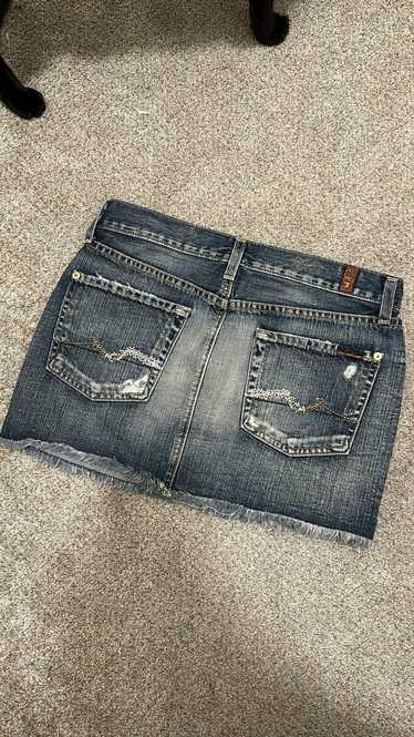 7 For All Mankind Vintage Y2K Jean Skirt