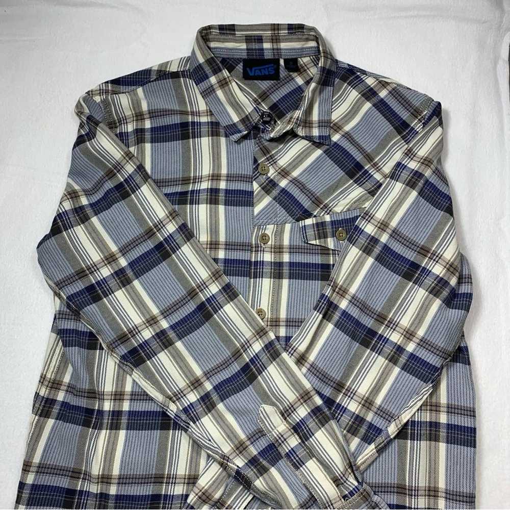 Vans Vans Plaid Button Up Collared Men's Shirt Si… - image 1