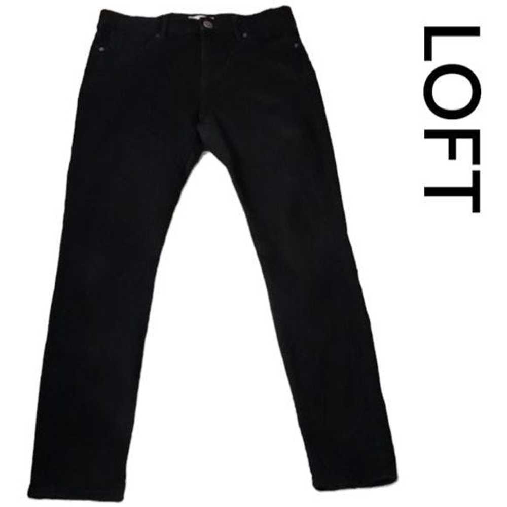 Loft LOFT Size 8 Skinny Black Stretch Jeans - image 1