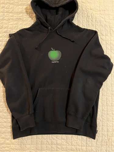 Supreme green cheap apple hoodie