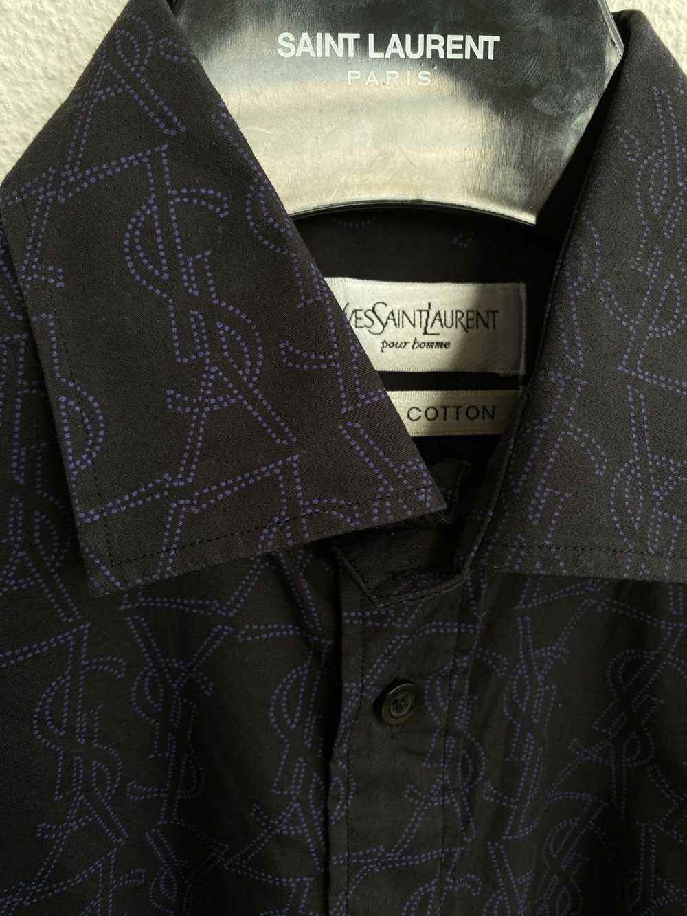 Yves Saint Laurent Monogram YSL Shirt Yves Saint … - image 3