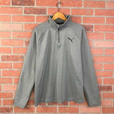 Puma Puma Men's Gray 1/4 Zip Mock Neck Performanc… - image 1