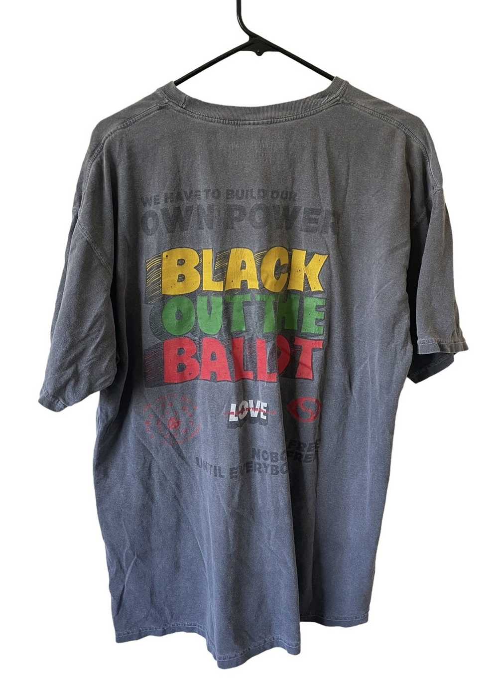 Thrifted Black Out the Vote Tee - image 2