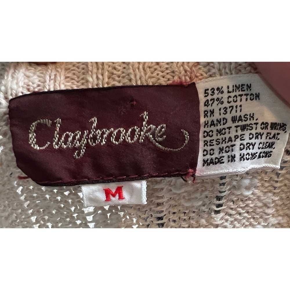 Vintage Vintage Claybrooke Linen Blend Cable Knit… - image 4