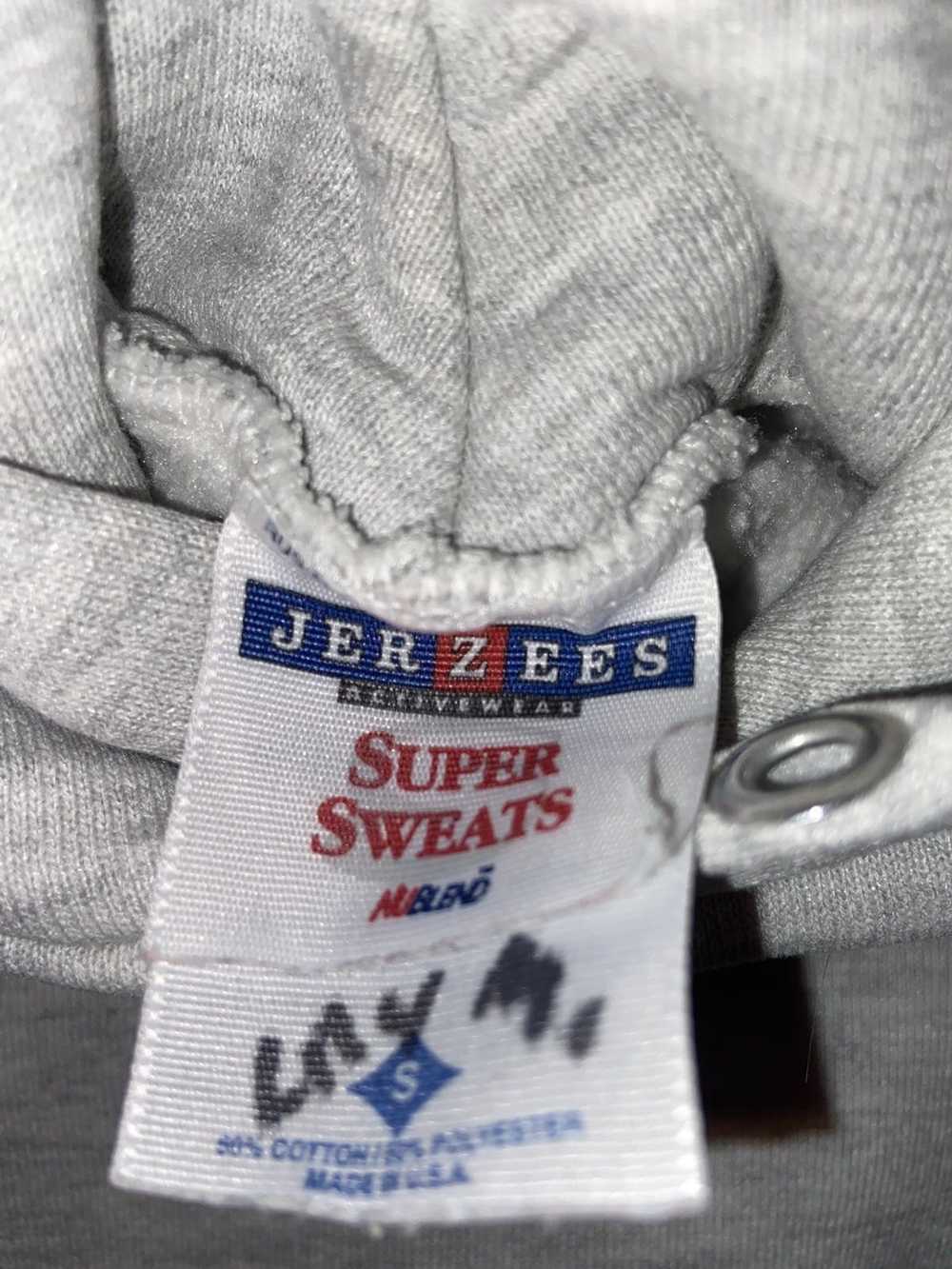 Jerzees × Vintage Vintage Shark Graphic Grey Hood… - image 3