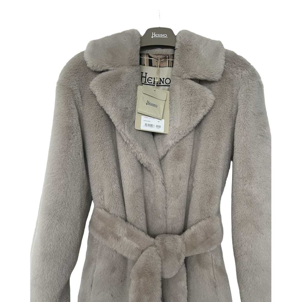 Herno Faux fur trench coat - image 2