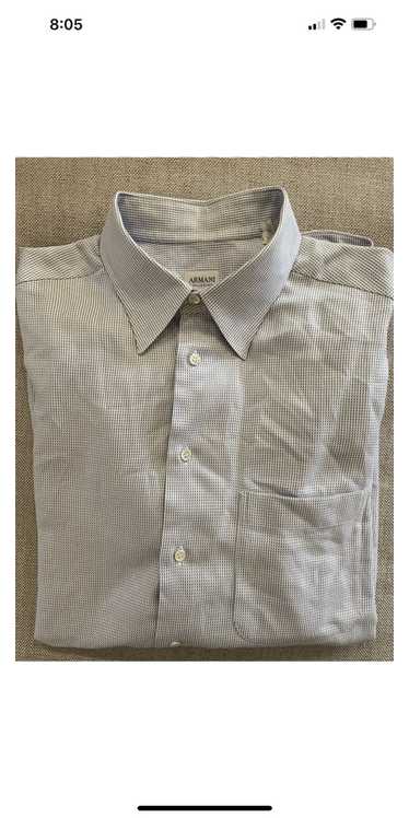 Armani Collezioni Jacquard Woven Stripe Shirt