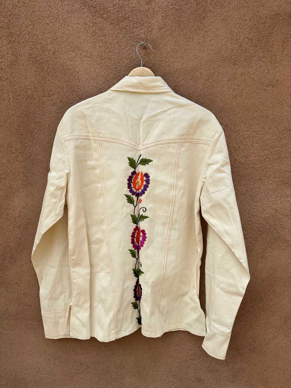 1960's Mary Vi Bordados Cotton Sanforized Shirt - image 2