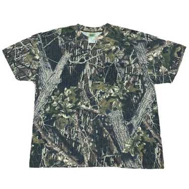 Vintage Mossy Oak Camo Classics Green Camo Short Sleeve T-Shirt Adult Size  2XL