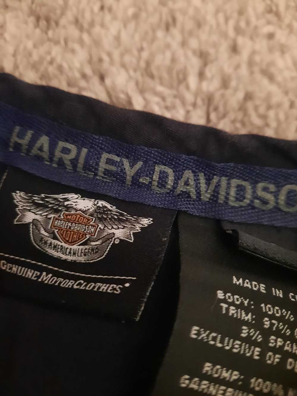 Harley Davidson × Vintage Black Vintage Padded Ha… - image 5