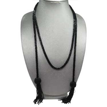 Louis Vuitton Goldtone/Silvertone Metal Double Damier Tassel Chain Lariat  Necklace - Yoogi's Closet
