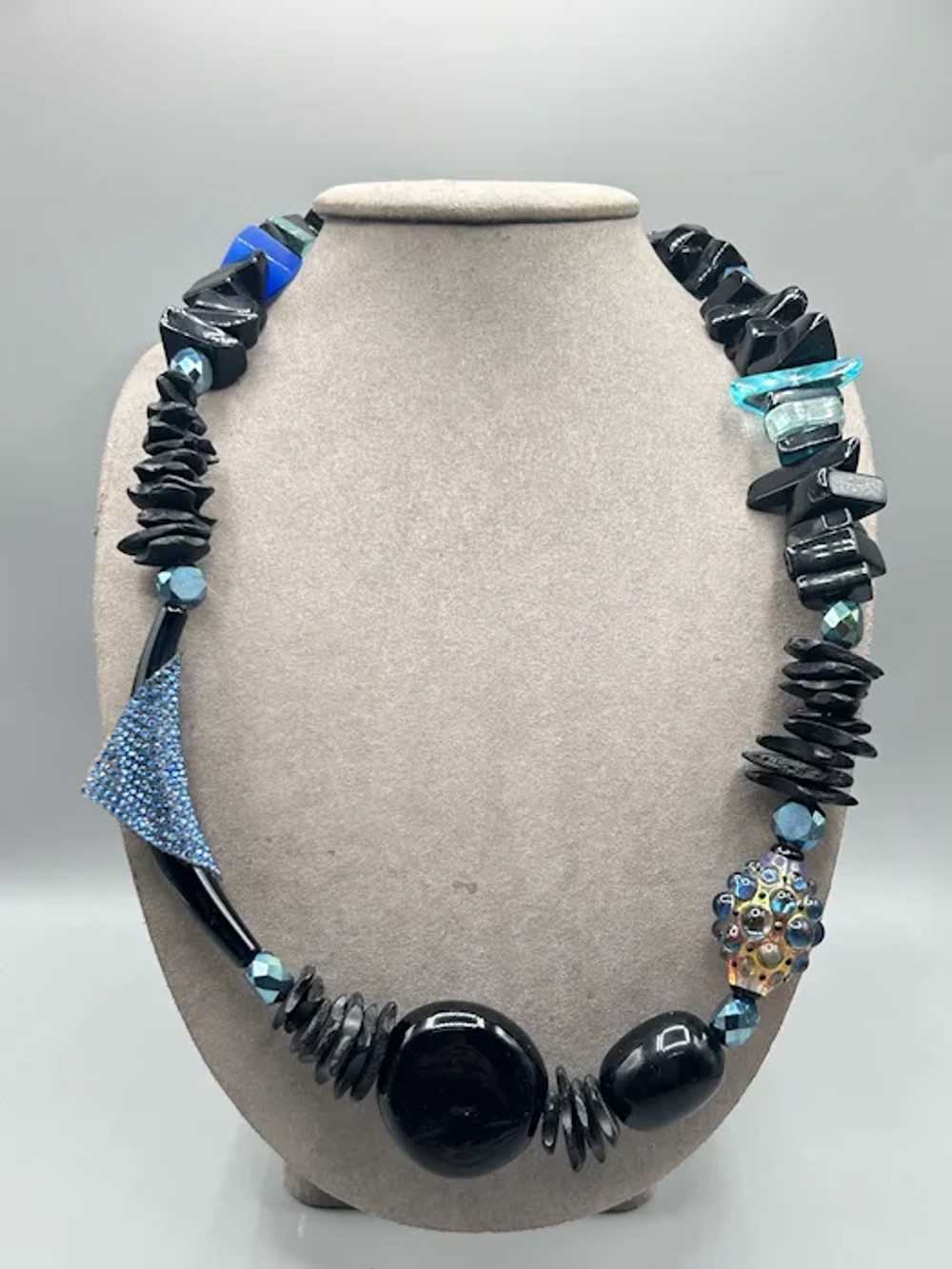 One of a Kind Necklace Handcrafted Specialty Bead… - image 2