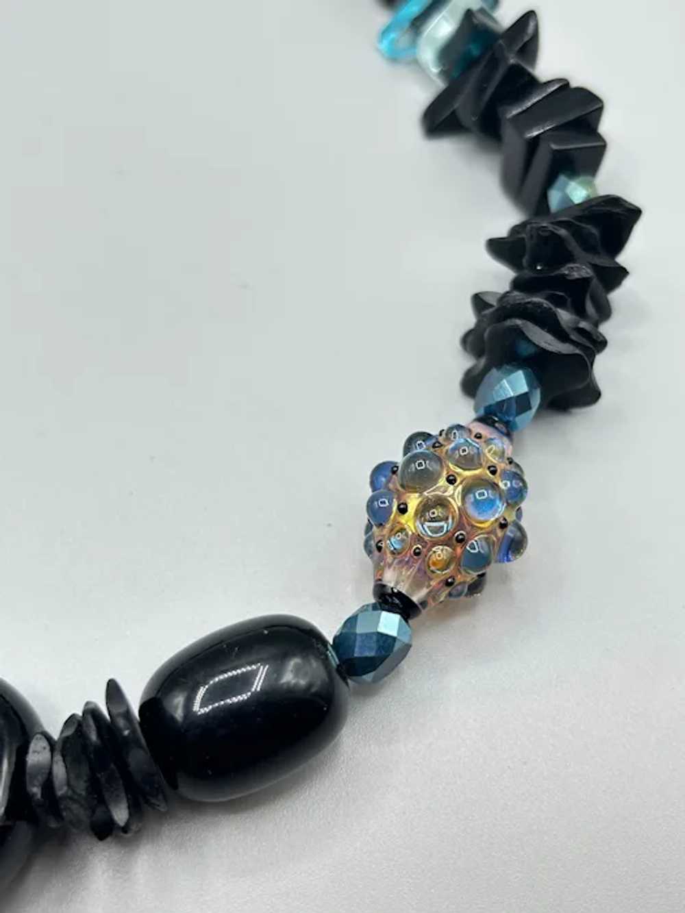 One of a Kind Necklace Handcrafted Specialty Bead… - image 7