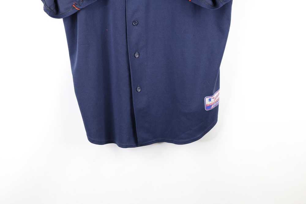 Nike Detroit Tigers Baseball Button Up Jersey Patches American League XL  Mint!