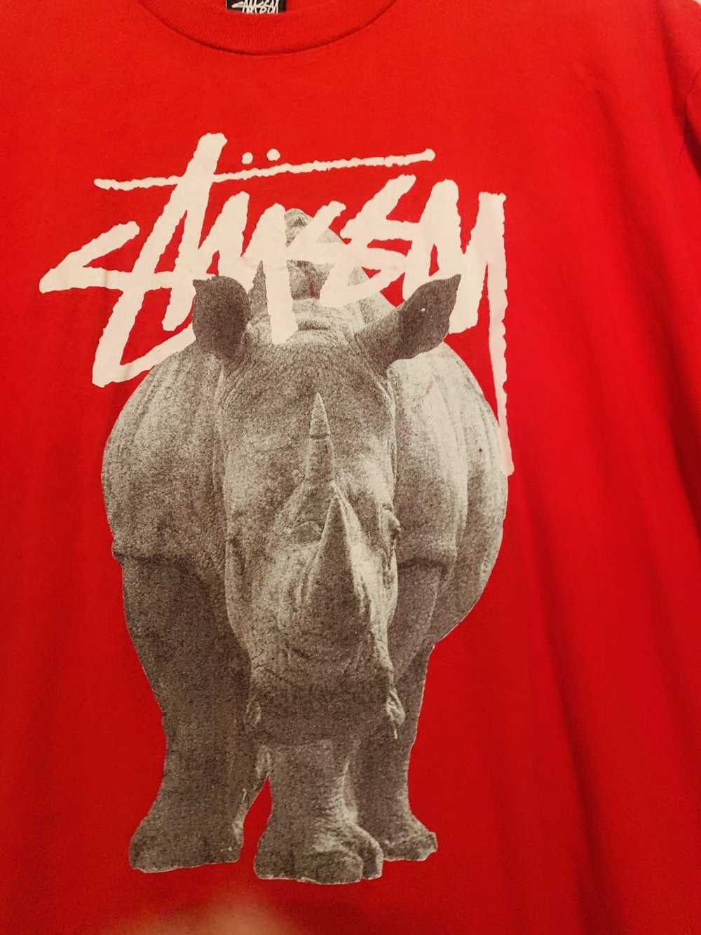 Streetwear × Stussy × Vintage Stussy Rhino shirt - image 2