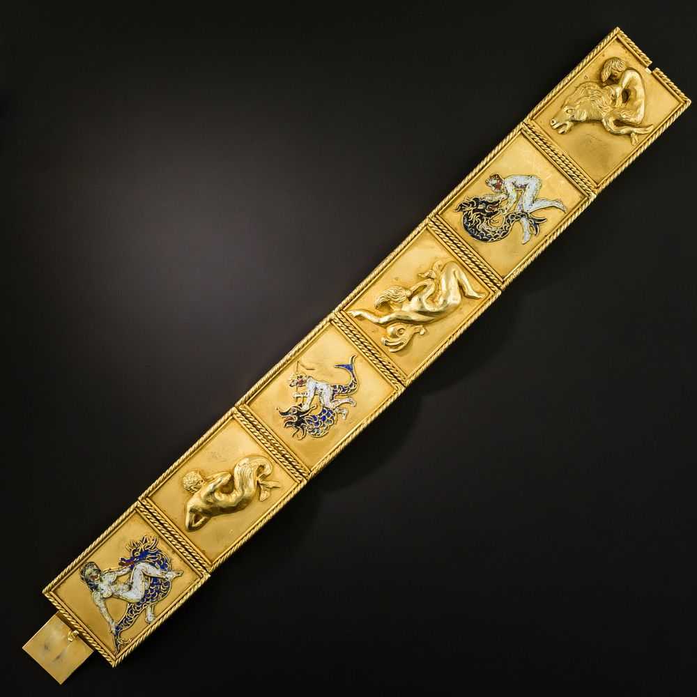 Late-Victorian Mythological Nautical Bracelet - image 1