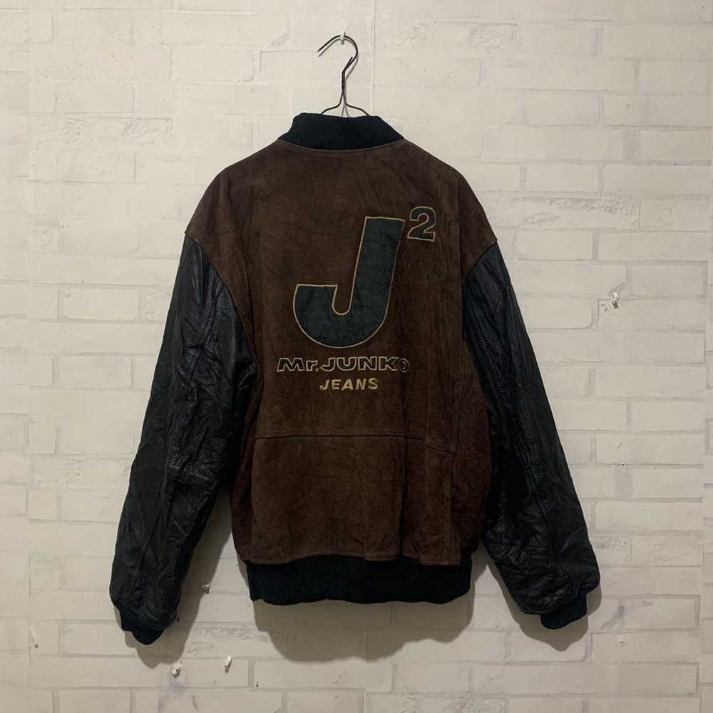 Mr. Junko Mr Junko Bomber Leather Jacket - image 2