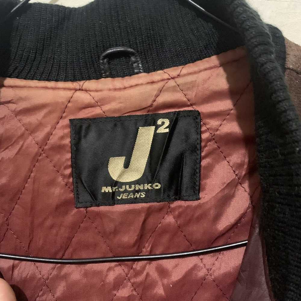 Mr. Junko Mr Junko Bomber Leather Jacket - image 5