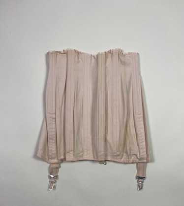 Vintage 40s Kellogg Corset Girdle Boned Lace Up Garters Deadstock in Box M