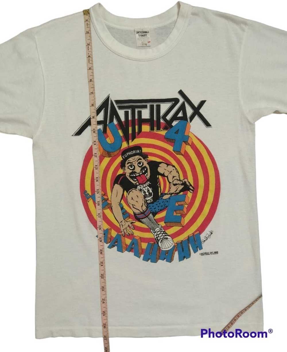 Band Tees × Vintage Vintage 80s Anthrax Shirt - image 2