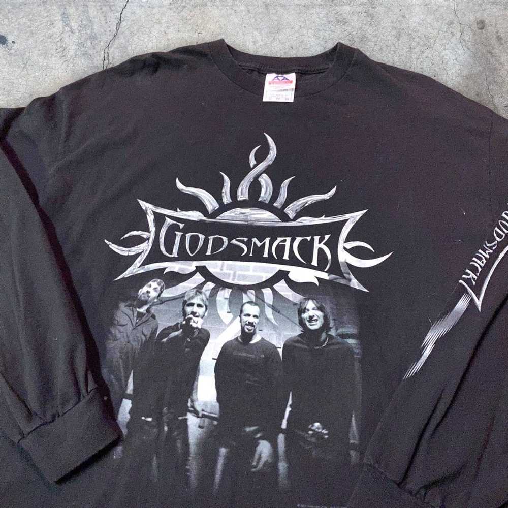Band Tees × Vintage Vintage 2003 Godsmack Long Sl… - image 2
