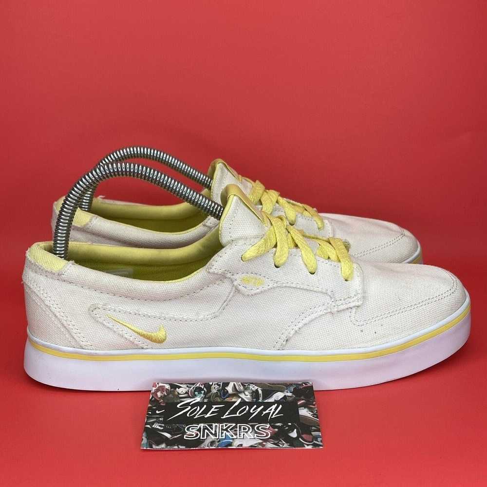 Nike Nike 6.0 Braata Khaki/Yellow Skate Canvas Sh… - image 1