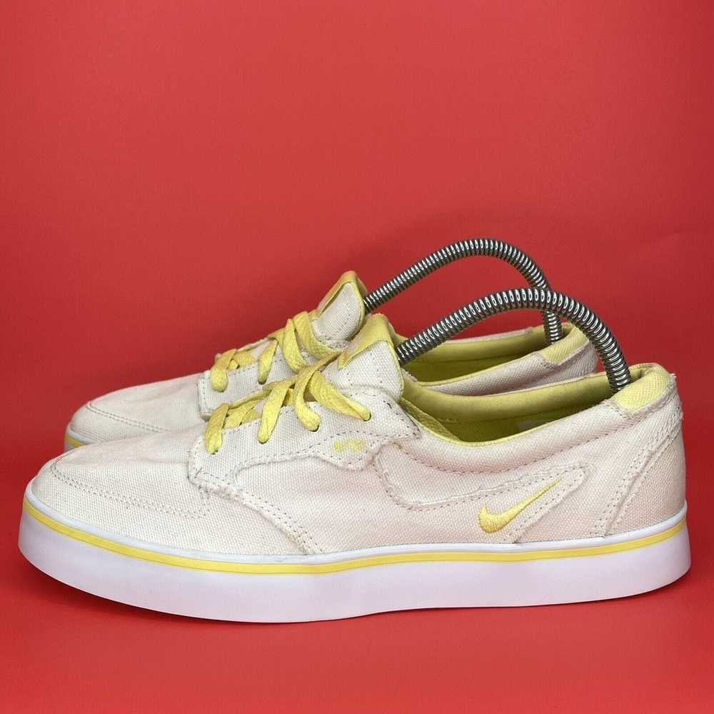 Nike Nike 6.0 Braata Khaki/Yellow Skate Canvas Sh… - image 2