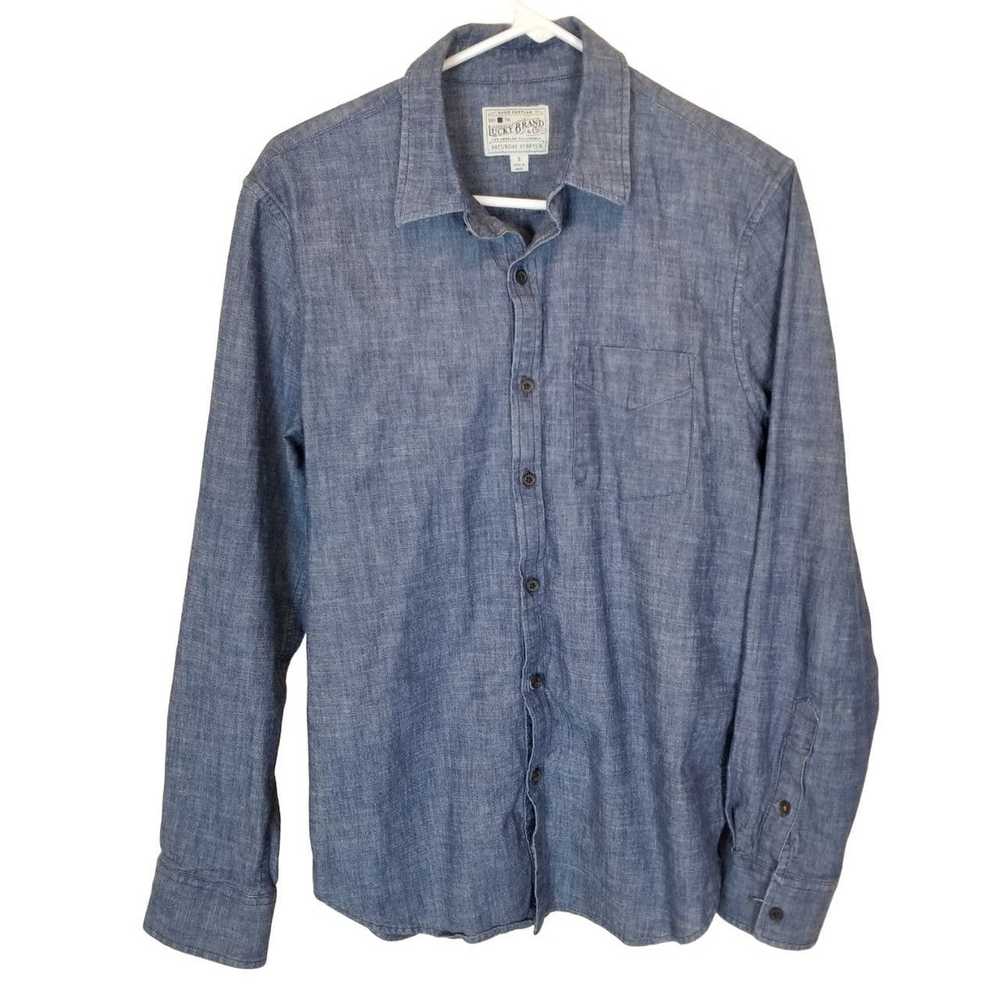Lucky Brand Lucky Brand S Chambray Long Sleeves S… - image 1