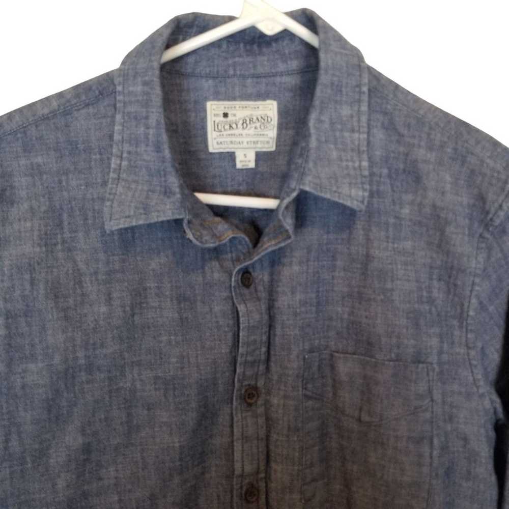 Lucky Brand Lucky Brand S Chambray Long Sleeves S… - image 2