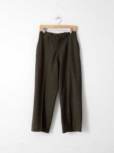 vintage wool army pants, military trousers   Gem