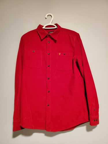 Farah Vintage Red Corduroy Button Up