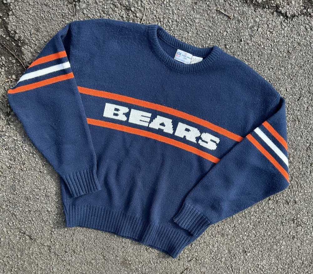 Vtg 80s Chicago Bears Sweater NFL Pro Line Authentic Cliff Engle M