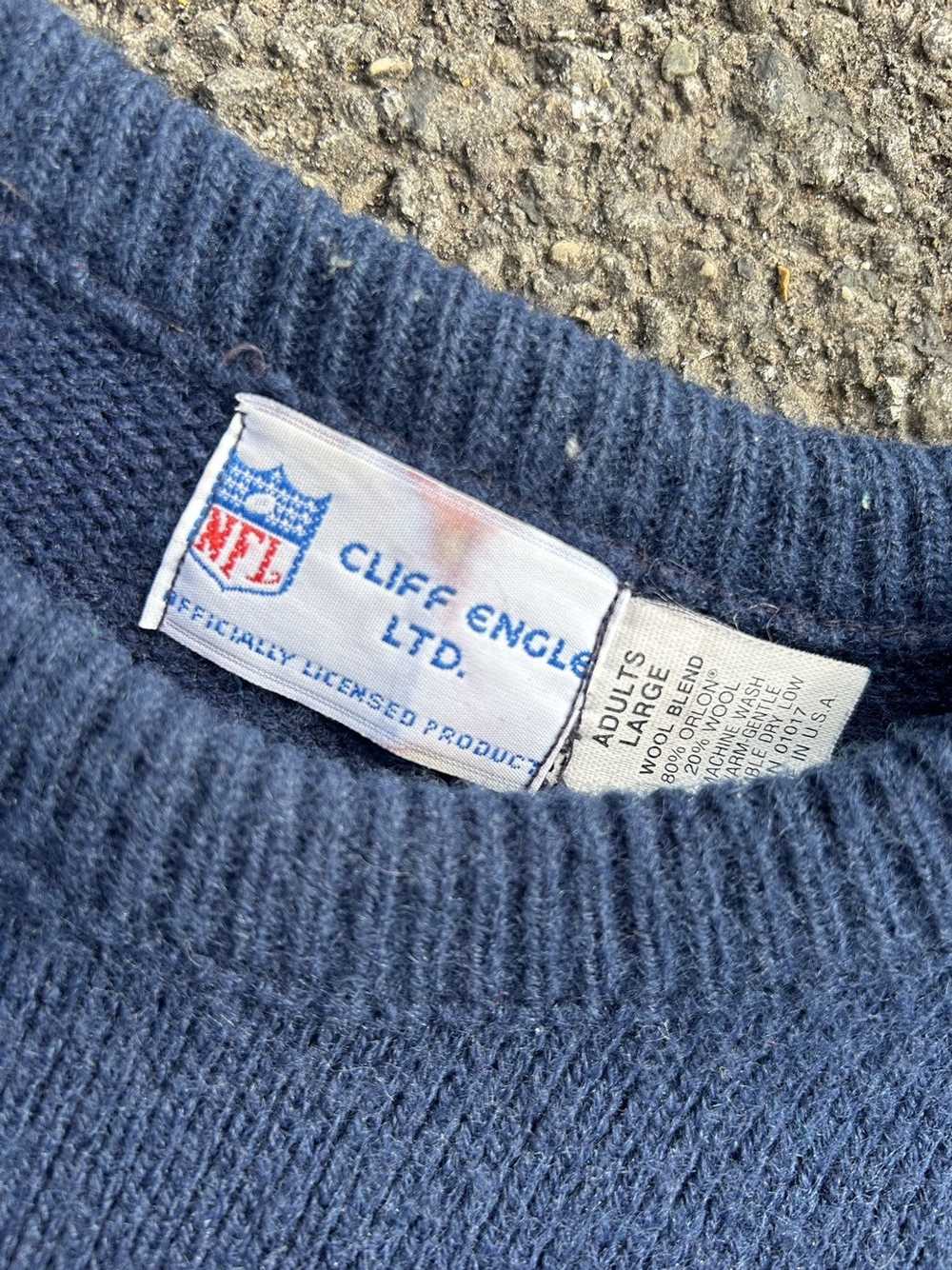 Vintage Cliff Engle LTD. NY Giants V-Neck Sweater Adult Large 80's NFL  Apparel