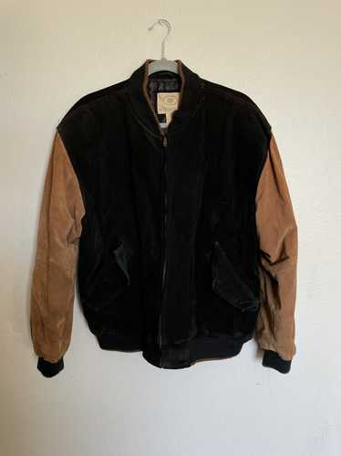Made In Usa × Vintage Leather bomber jacket