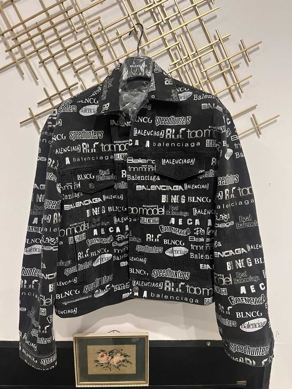 Balenciaga Balenciaga Black Denim Jacket - Gem