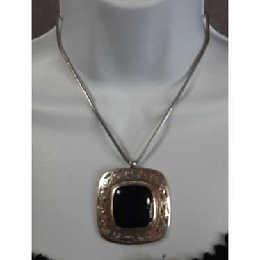 Other Funky Black And Silver Pendant Necklace - image 1