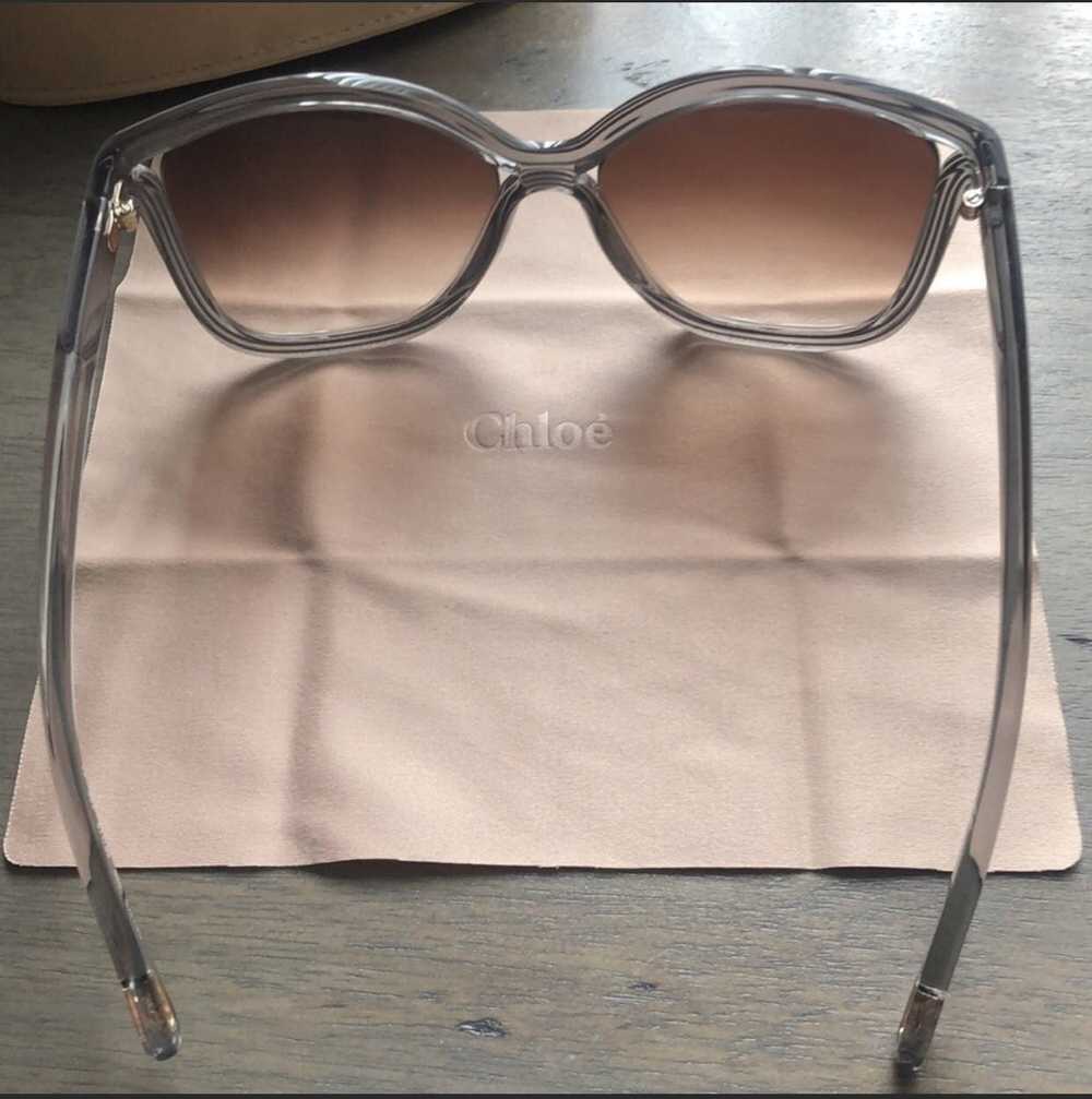 Chloe Chloe Oversized Grey Sunglasses CE737S - image 3